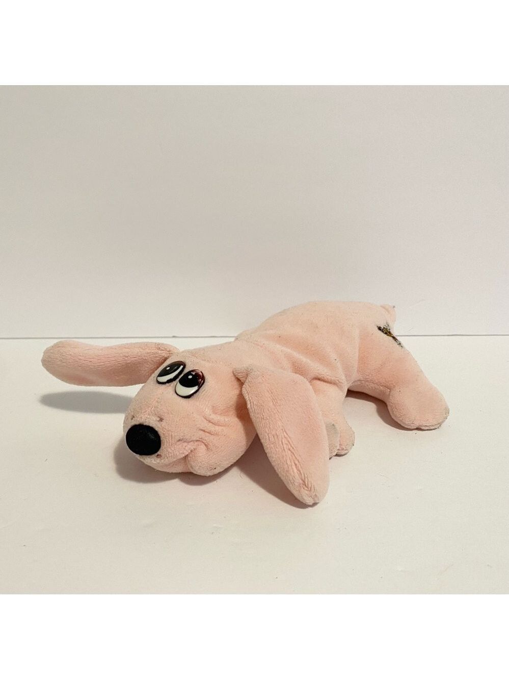 Pound Puppy Pastel Pink Vintage Puppies Mini 8” Stuffed Animal Toy 1980s